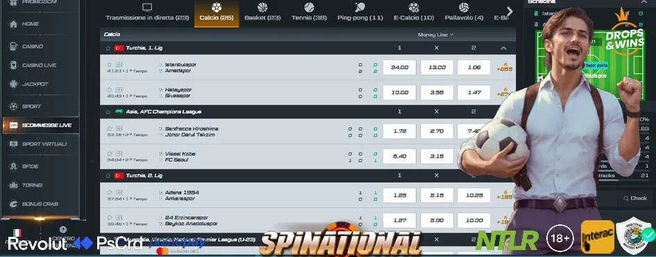Demo giochi casinò Spinational